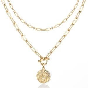 Women’s necklaces Gold 14K Gold Plated Pendant Necklace for Women Girls Jewelry